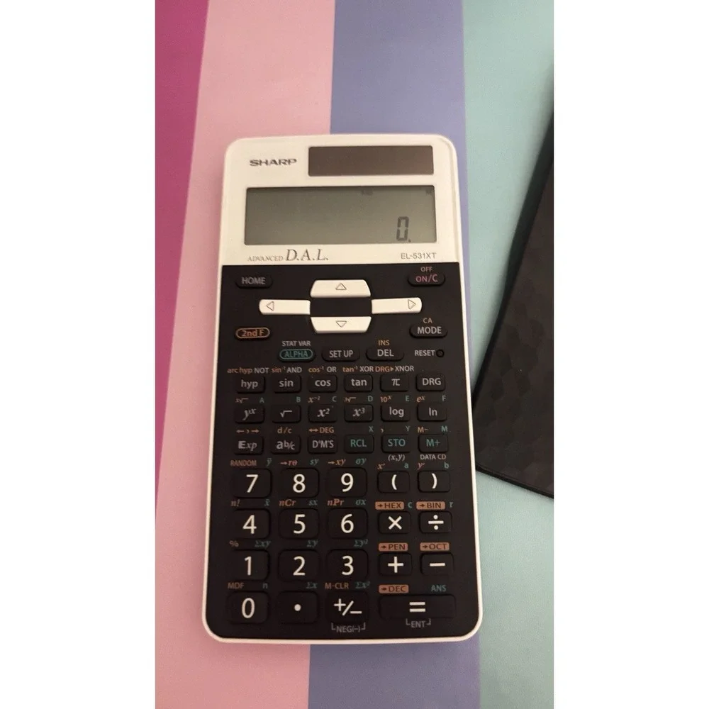 Sharp EL-531XT Scientific Calculator Advanced D.A.L. Tested Working